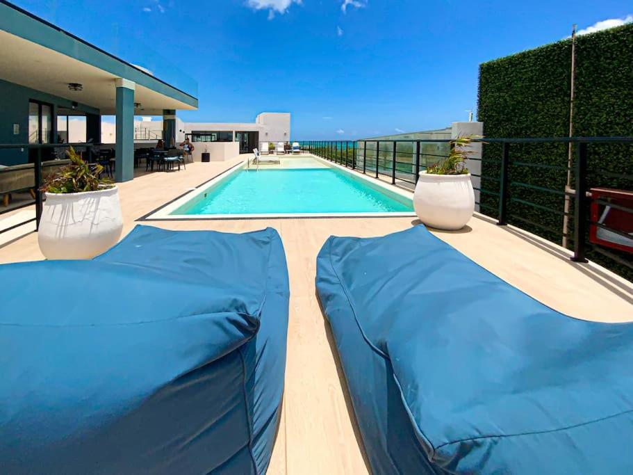 Apartmán Beautiful + Luxury + Ocean View + Pool Playa del Carmen Exteriér fotografie