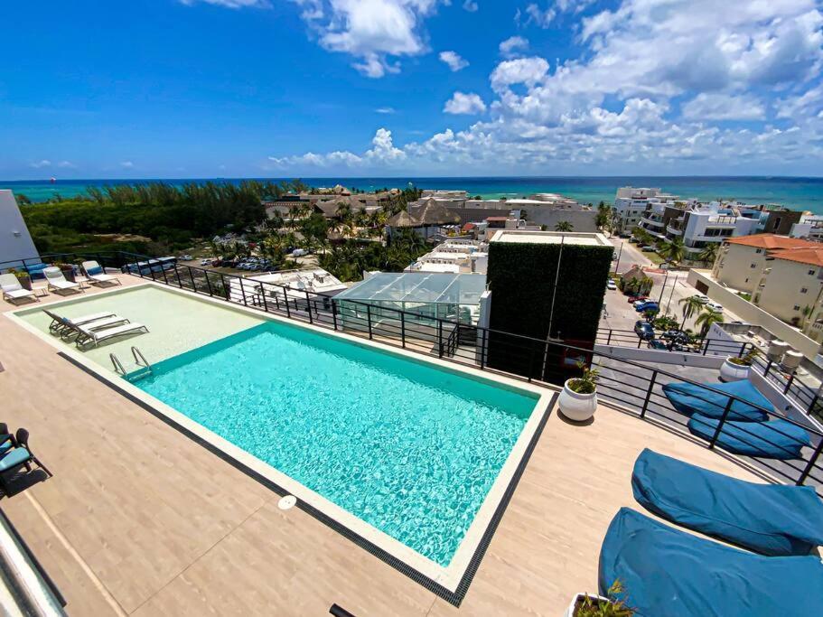 Apartmán Beautiful + Luxury + Ocean View + Pool Playa del Carmen Exteriér fotografie