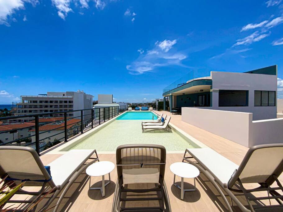 Apartmán Beautiful + Luxury + Ocean View + Pool Playa del Carmen Exteriér fotografie