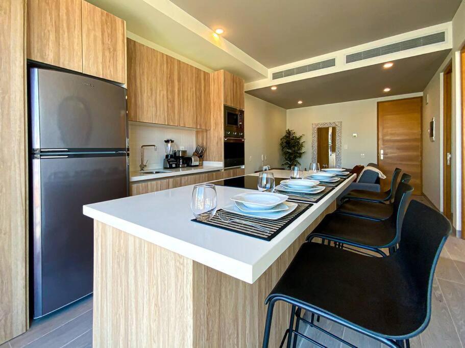 Apartmán Beautiful + Luxury + Ocean View + Pool Playa del Carmen Exteriér fotografie